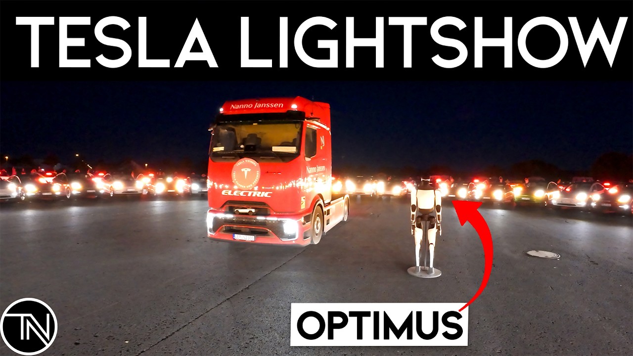 Tesla LIGHTSHOW Elektrische Community 2025 Fulda