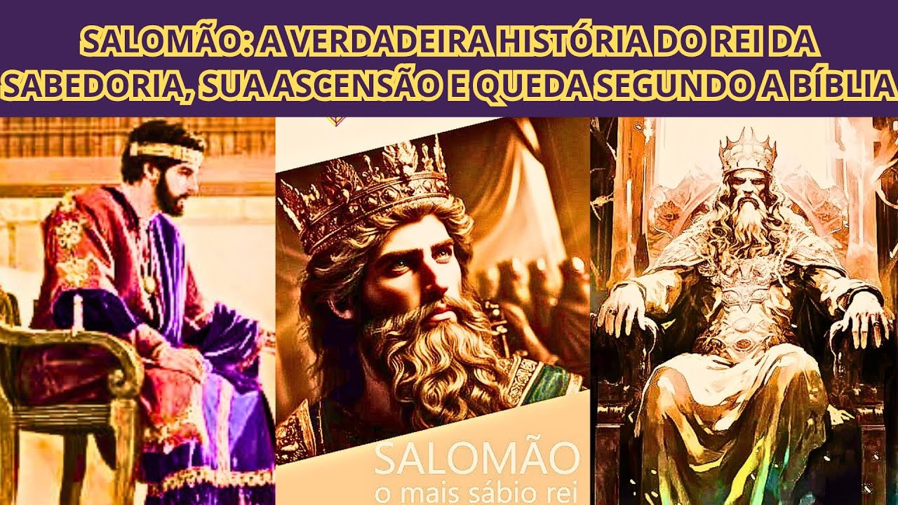 SALOMÃO: A VERDADEIRA HISTÓRIA DO REI DA SABEDORIA, SUA ASCENSÃO E QUEDA SEGUNDO A BÍBLIA.