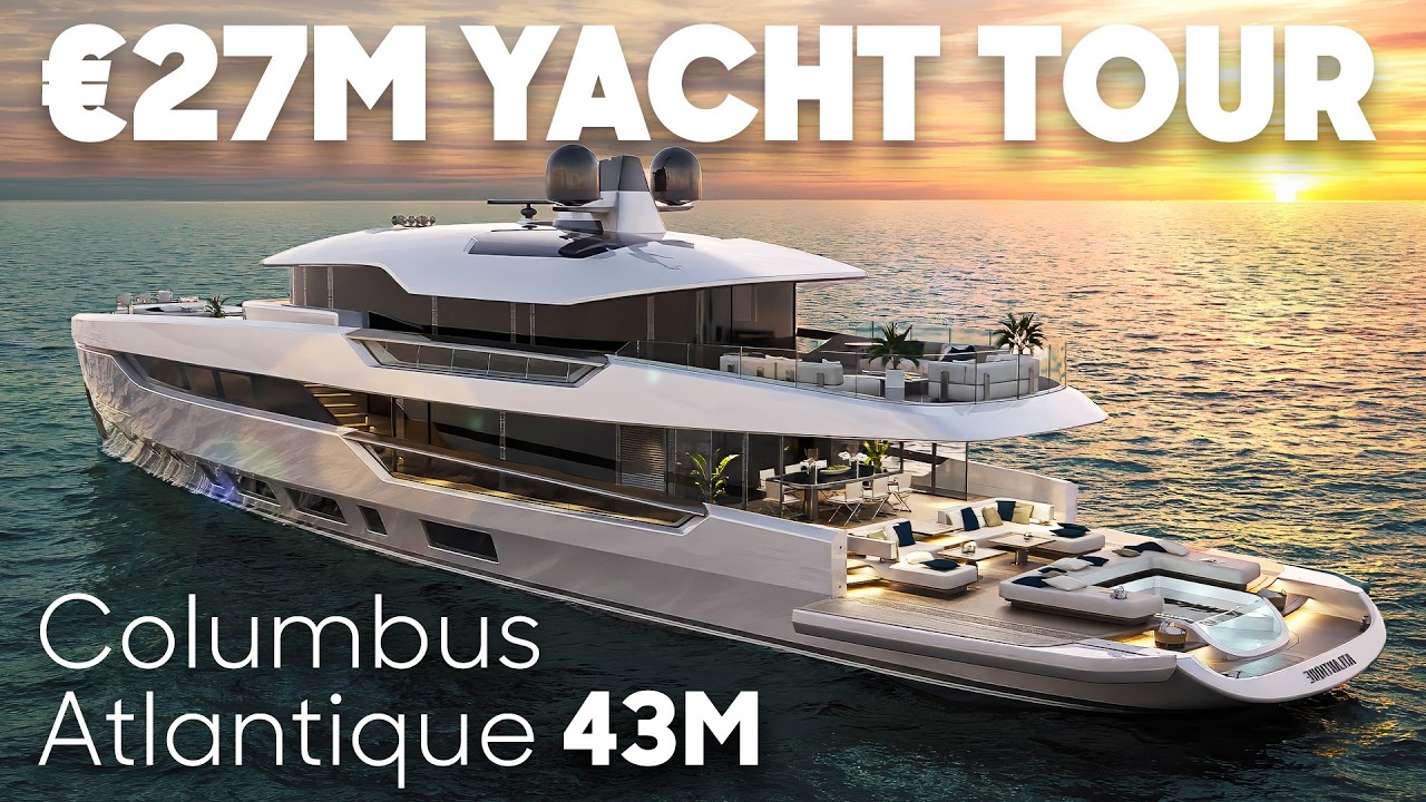 The Yacht With a Sauna, Two Hot Tubs, and a Private Cinema! - Columbus Atlantique 43M