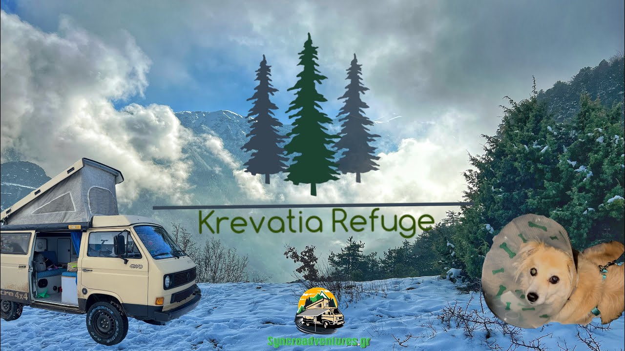 Camping 🏕️ στο χιονισμένο Όλυμπο 🏔️! Καταφύγιο Κρεβάτια