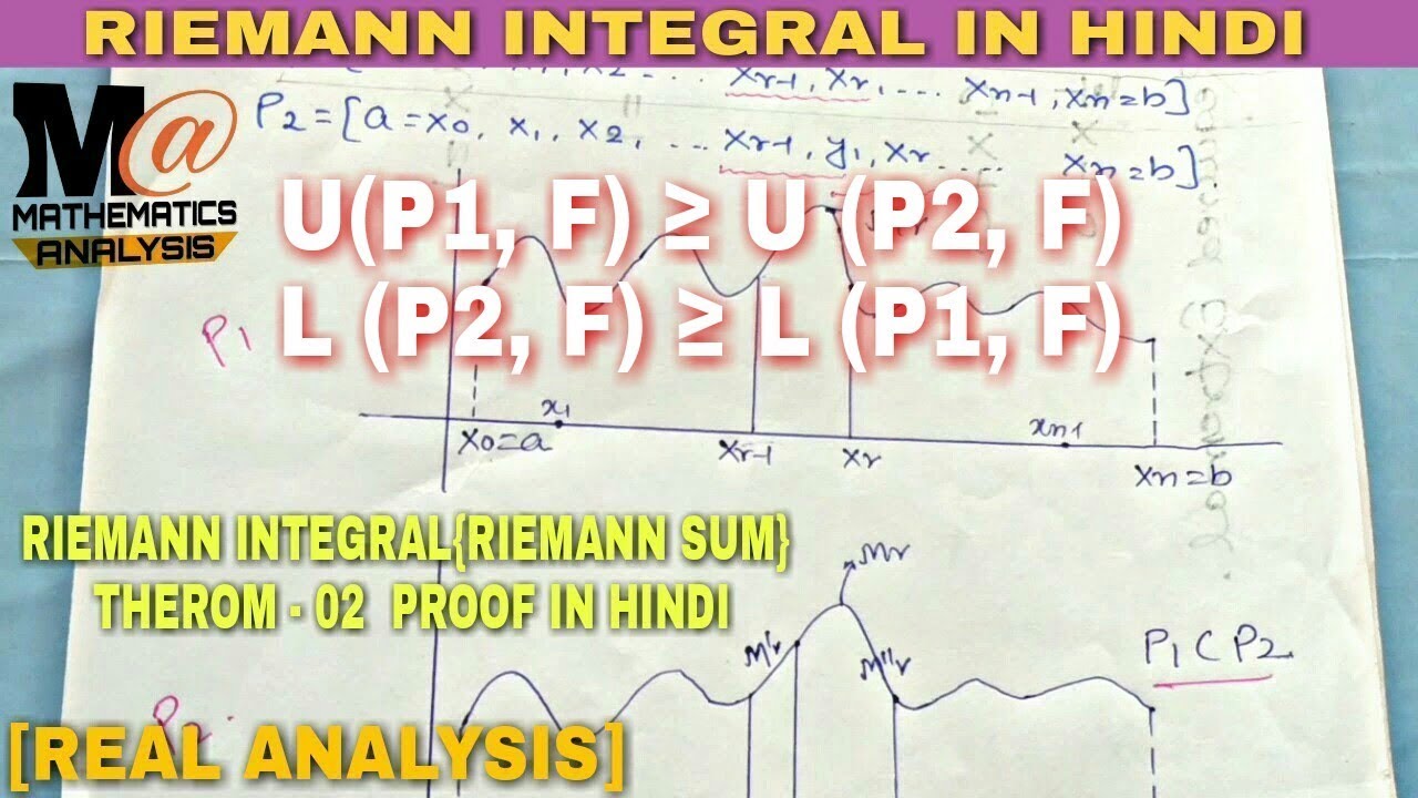 RIEMANN INTEGRAL IN HINDI 🔥|| RIEMANN SUM THEOREM PROOF - 02