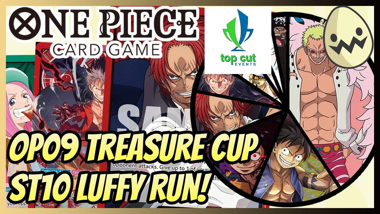 One Piece Card Game Top Cut Event's OP09 Treasure Cup Top 16 Deck Lists!