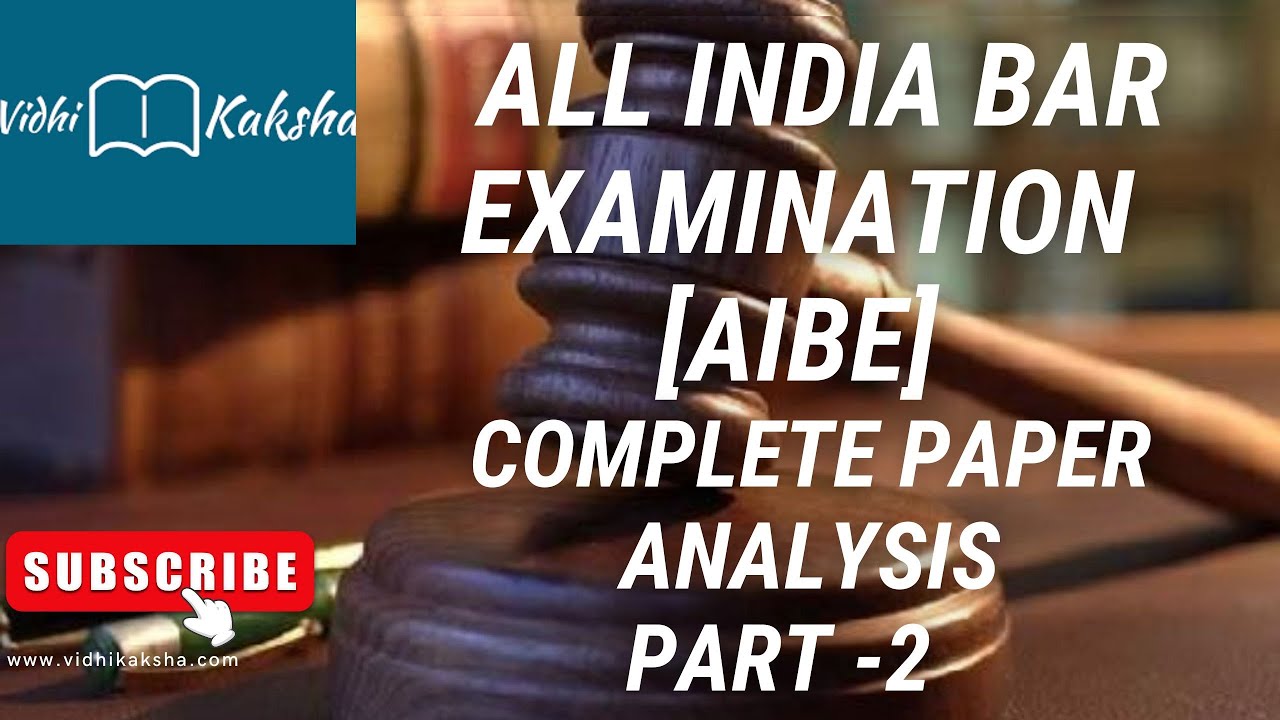 All India Bar Examination 18 Paper Solution || AIBE 18 Paper Analysis || AIBE 18 Answer Key Part 2