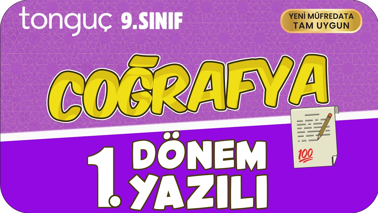9.Sınıf Coğrafya 1.Dönem 1.Yazılıya Hazırlık 📑 #2026