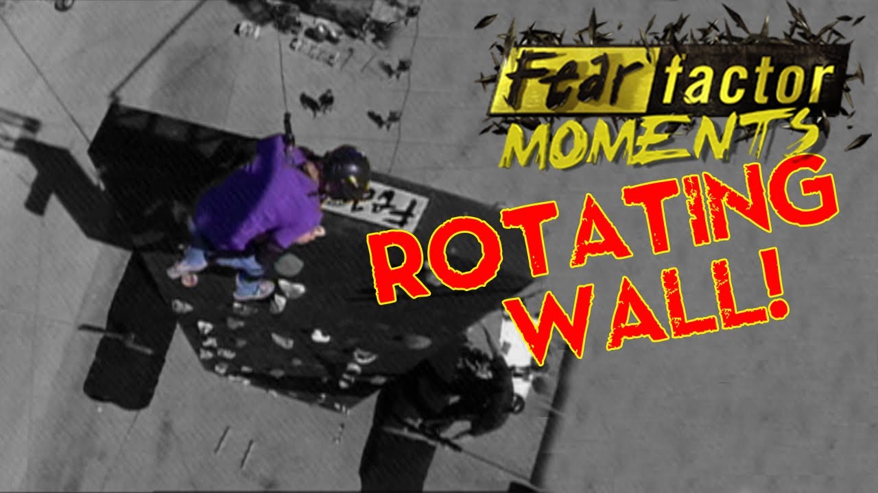 Fear Factor Moments | Rotating Climbing Wall