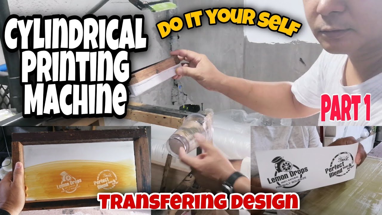 DIY | Cylindrical Printing Machine | Milktea Cup's