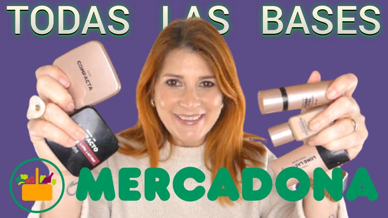 🔥 TODAS las BASES de MERCADONA 🧴a prueba Para que tipo de PIEL SON 🤔
