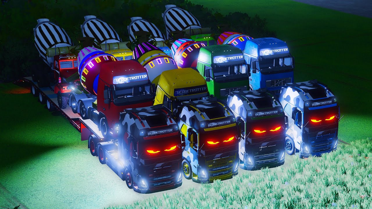 Transporting HUGE Mixer Trucks with Powerful MAN Trucks! 🚚💪 | Farming Simulator 22 #114