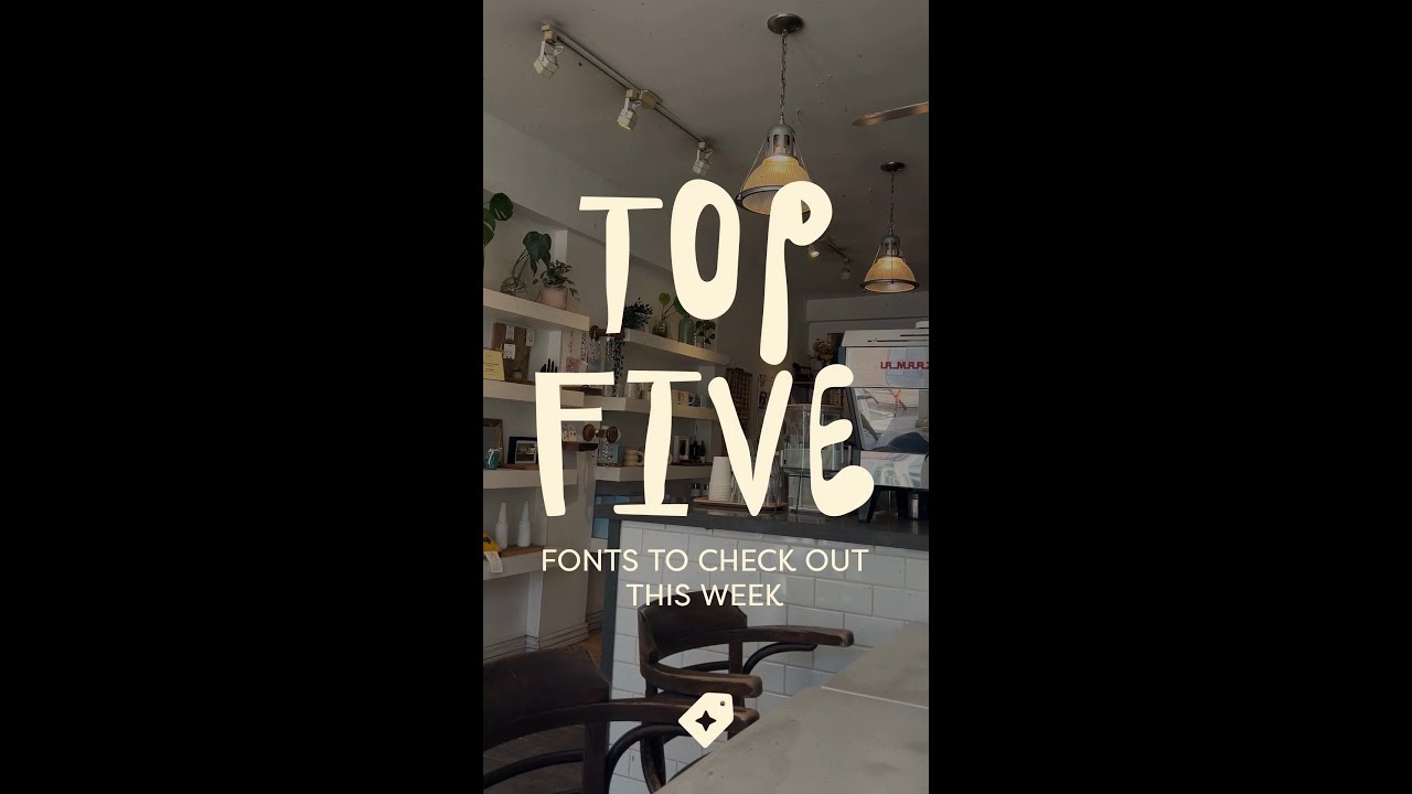 Top 5 Fonts on Creative Market this Week!