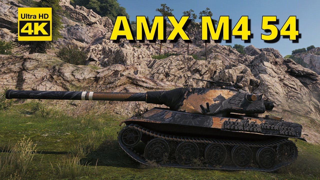 World of Tanks 9 Kills 12,9k damage AMX M4 54 | 4K Video | - My battle My rules
