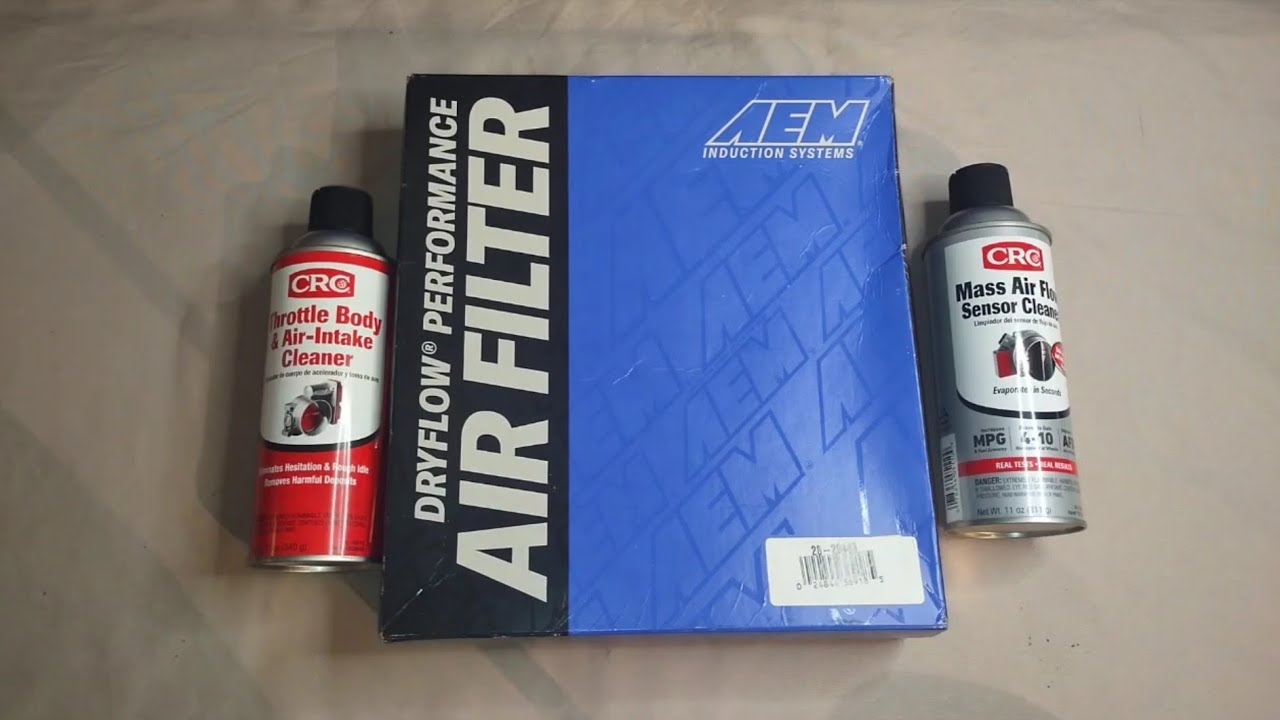 2013 Lexus ES 350 AEM dry flow air filter/throttle body cleaning/MAF cleaning #lexus