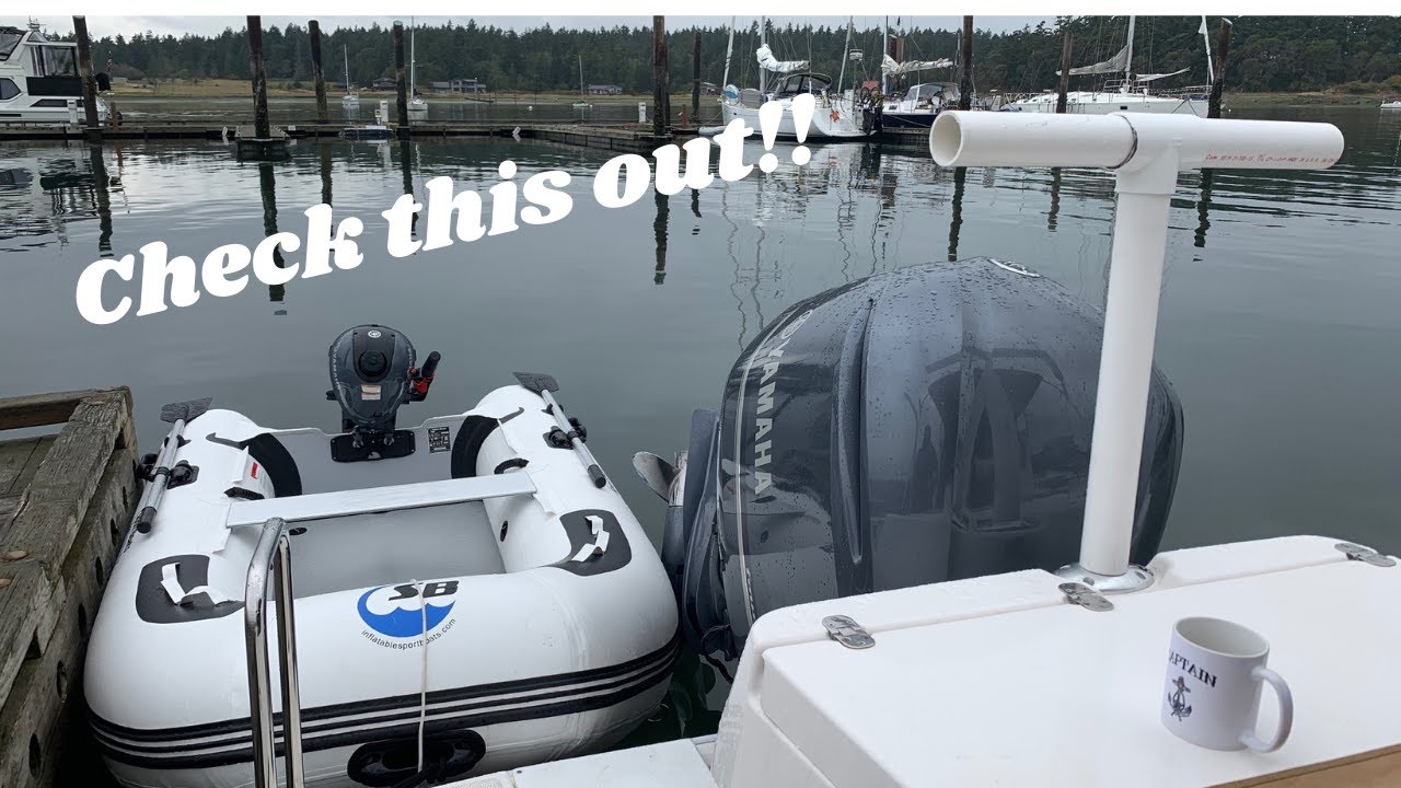 Check out our inflatable dinghy on our Ranger Tug R27OB 