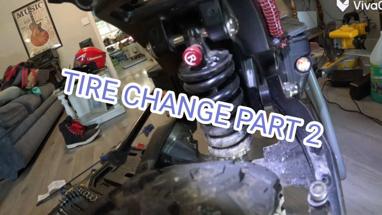 Electric Scooter Tire Change Part 2