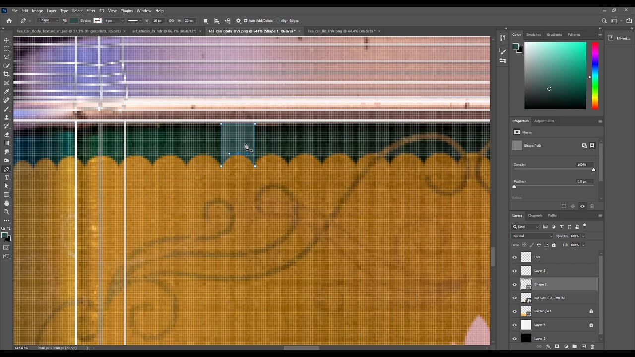 Maya 2020 - Tea Can Texturing Step By Step