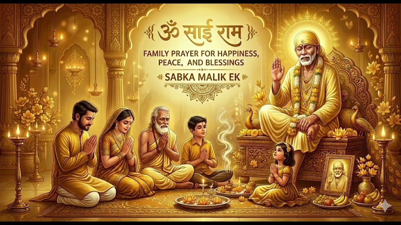Sai Baba prayer for family #SaiBabaBlessings #OmSaiRam #FamilyPrayer#ReelsVideo #YTShorts