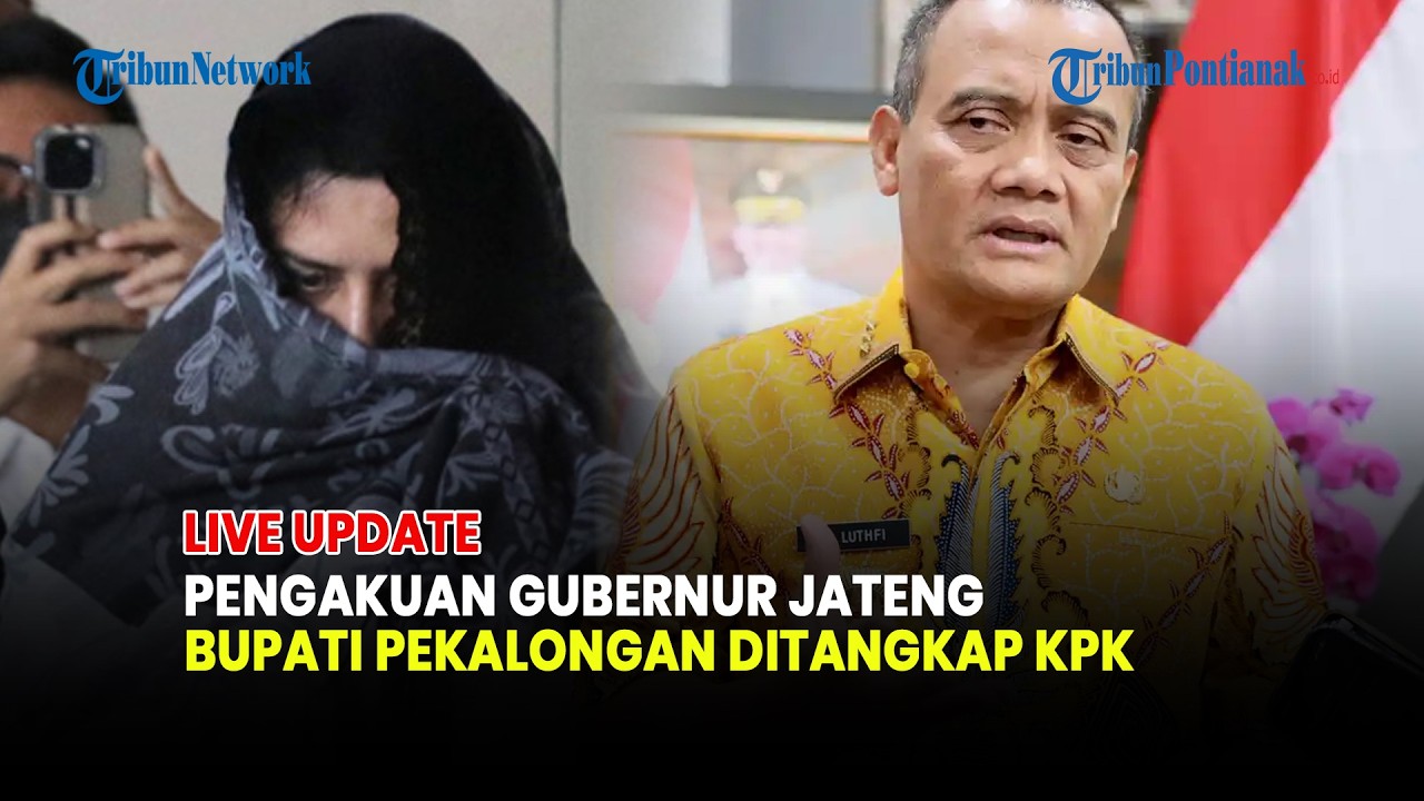 🔴RESPONS GUBERNUR JATENG AHMAD LUTHFI DISEBUT BERSAMA BUPATI PEKALONGAN FADIA ARAFIQ SAAT OTT KPK