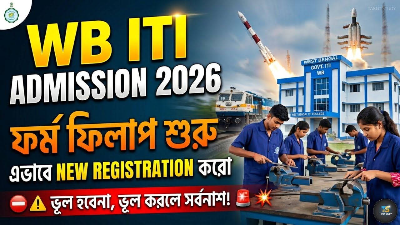 WB ITI ADMISSION 2026 | Form Fillup | New Registration Step by Step Guide in Bengali