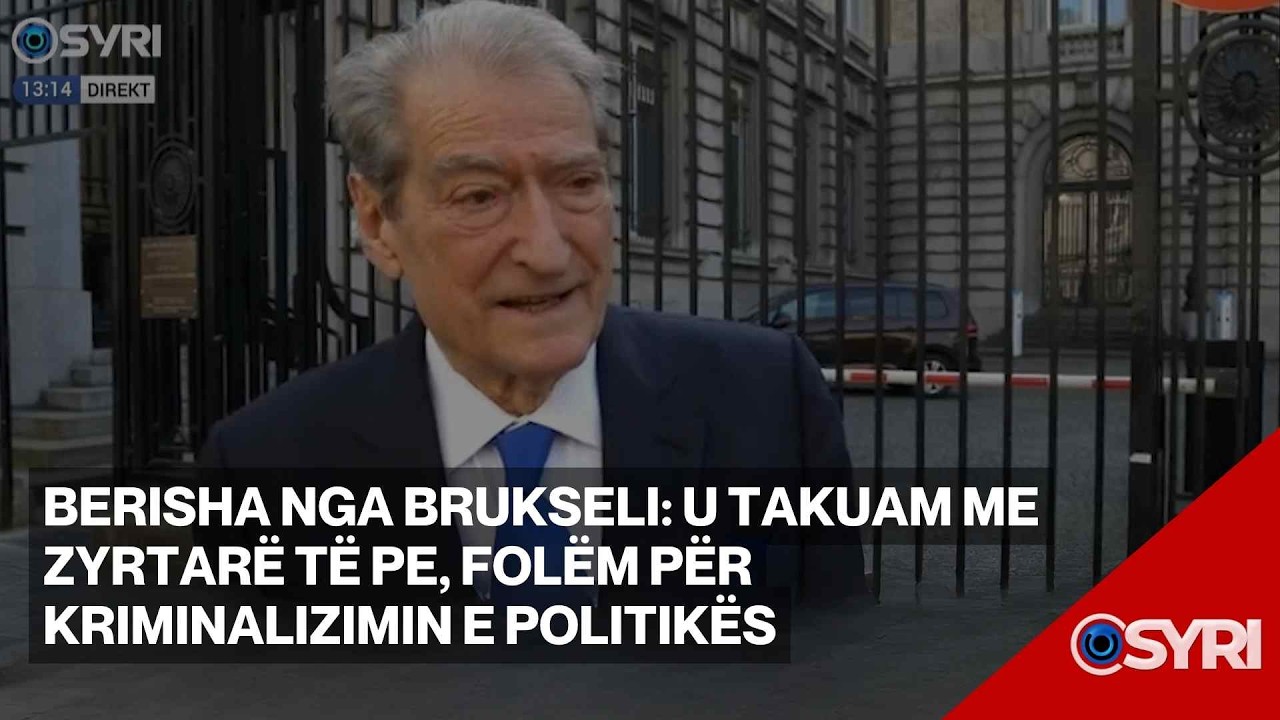 Kreu i PD, Sali Berisha flet pas takimit në Bruksel