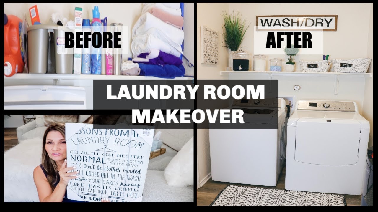 LAUNDRY ROOM MAKEOVER | HOME DECOR & ORGANIZATION