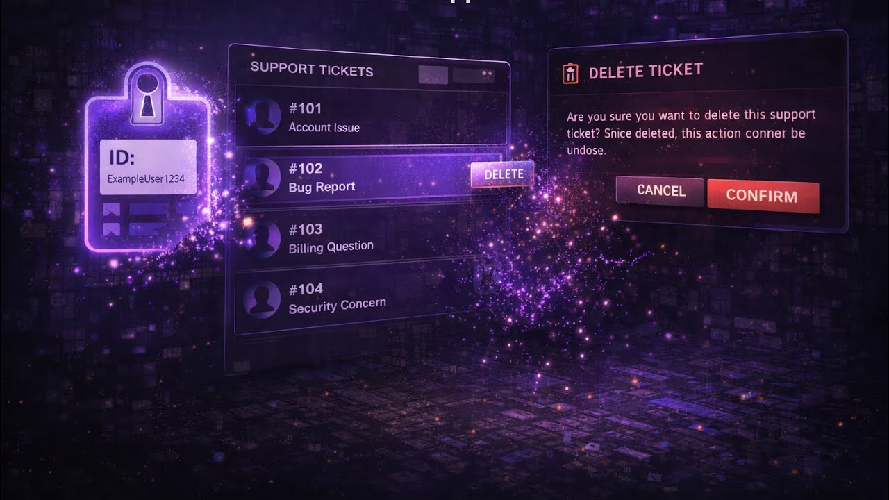 IDOR that allowed unauthorized access and deletion of other users’ support tickets.