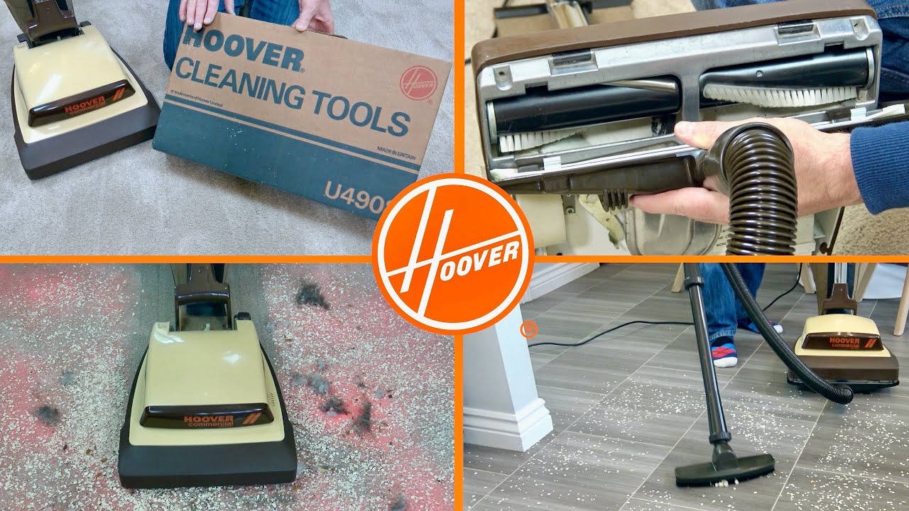 Распаковка и демонстрация коммерческого вертикального пылесоса Hoover Senior C1300