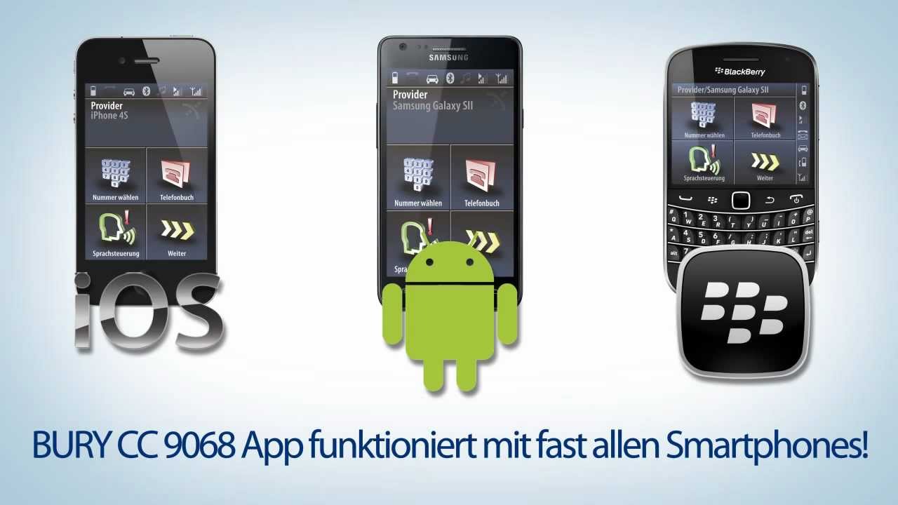 BURY CC 9068 App - Sprachgesteuerte Bluetooth® Freisprecheinrichtung mit Smartphone-App (DE)