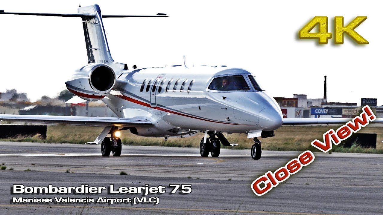 Bombardier Learjet 75 (Close View) [4K]