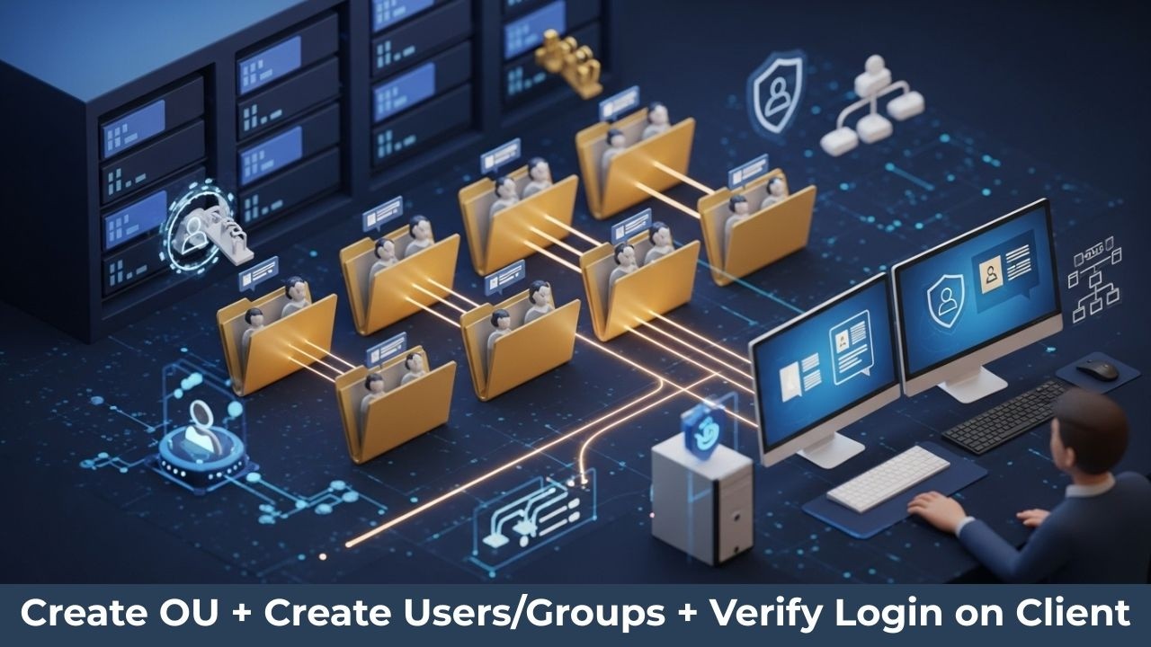 Лабораторная работа по Active Directory: создание организационных подразделений, пользователей и ...