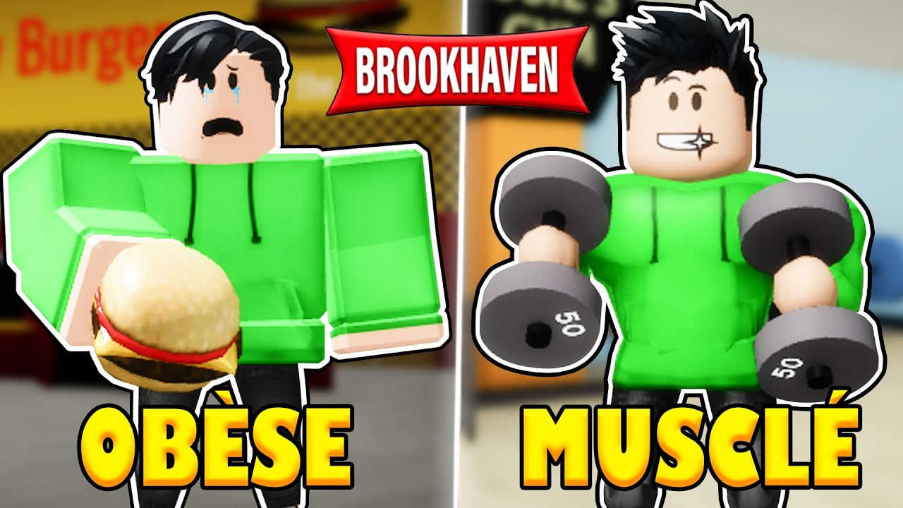 UN ENFANT OBÈSE à SUPER MUSCLÉ sur BrookHaven RP 💪 (ROBLOX)