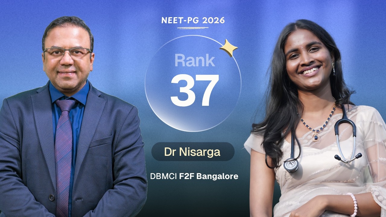 NEET PG 2026 Rank -37 Dr. Nisarga D | Topper Interview with Dr. Thameem Saif | DBMCI One