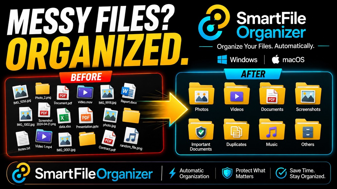 SmartFileOrganizer &ndash; Automatically Organize Your Files on Windows & Mac