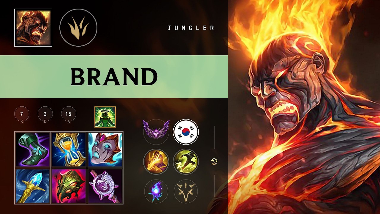 Brand Jungle vs Zyra - KR Master Patch 26.09