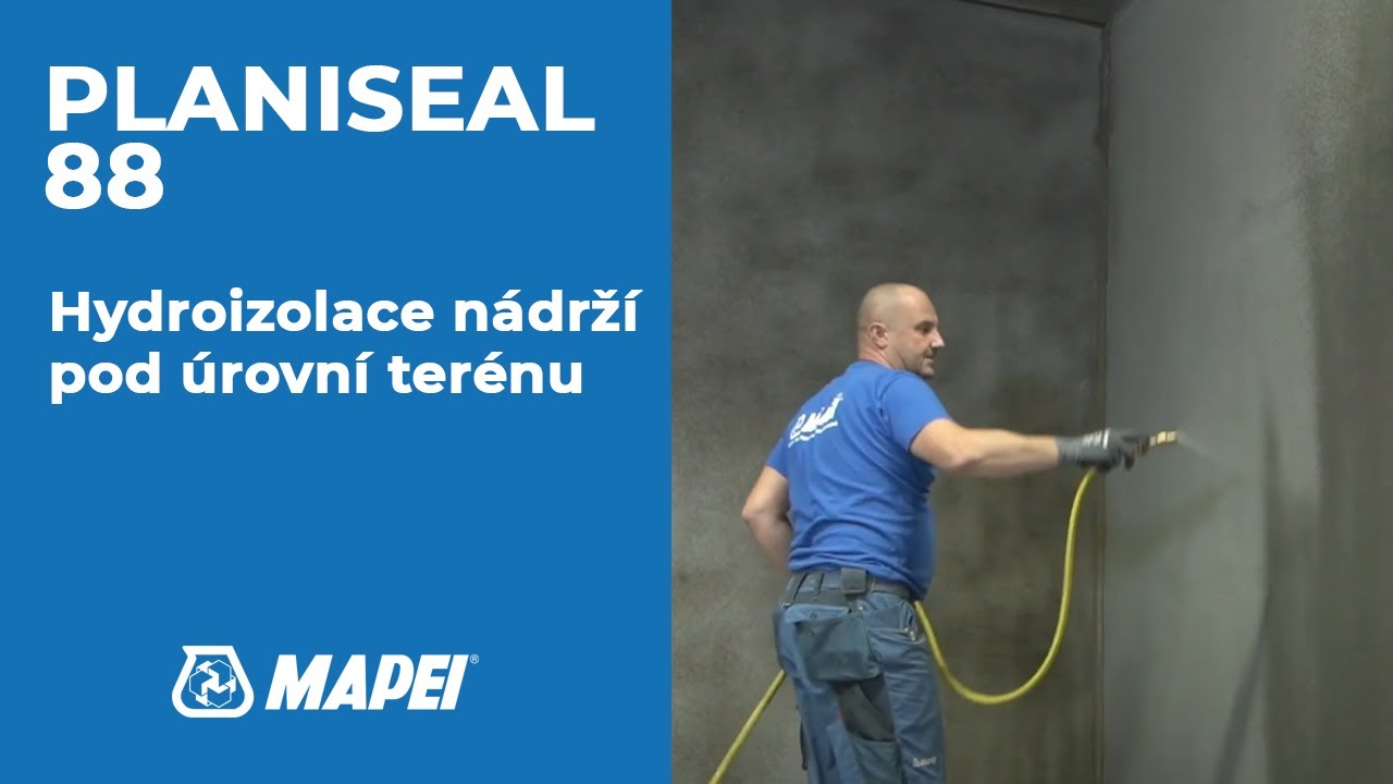 Hydroizolace nádrží pod úrovní terénu | MAPEI PLANISEAL 88