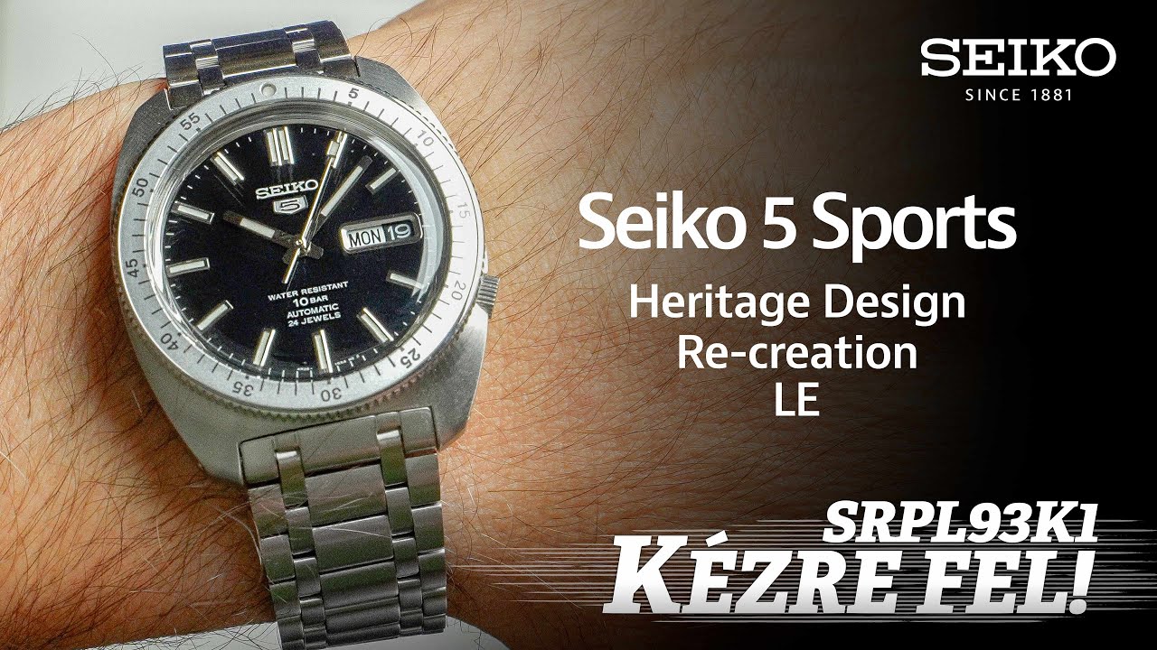Kézre fel! SRPL93K1 Seiko 5 Sports Heritage Design Re-creation Limited Edition