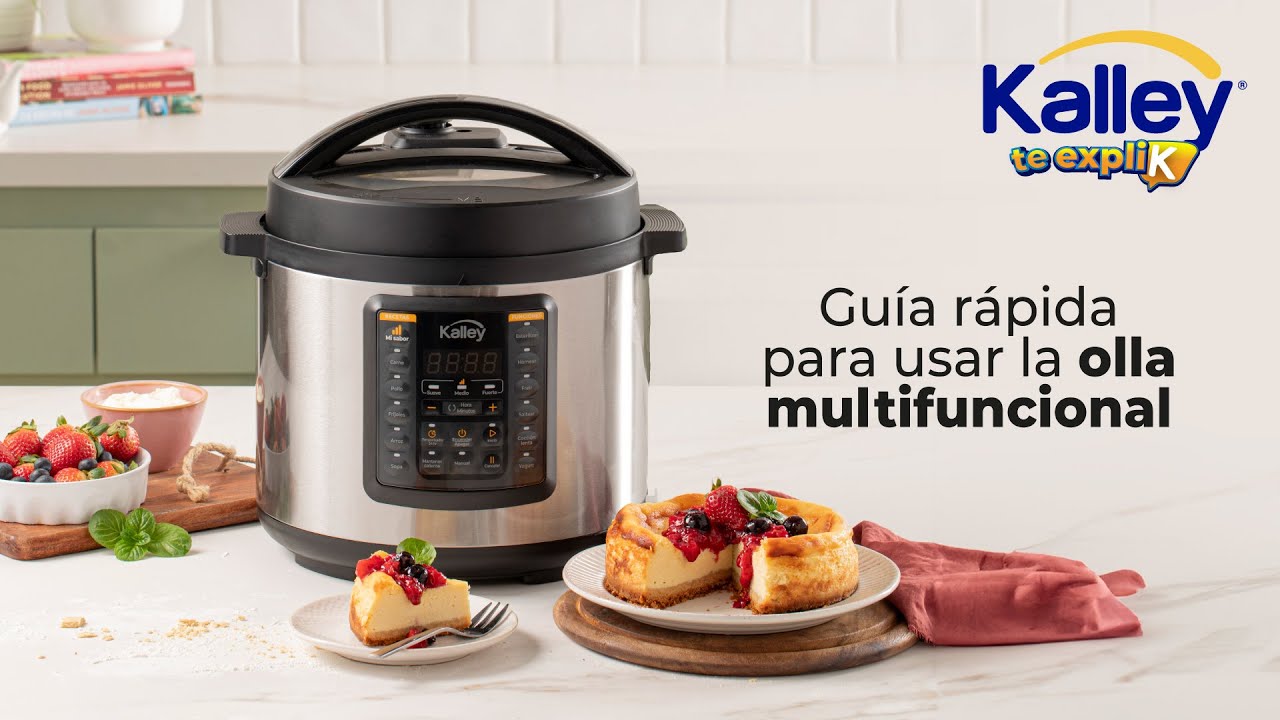 Gu&iacute;a r&aacute;pida para usar la olla multifuncional Kalley 🍜🍲