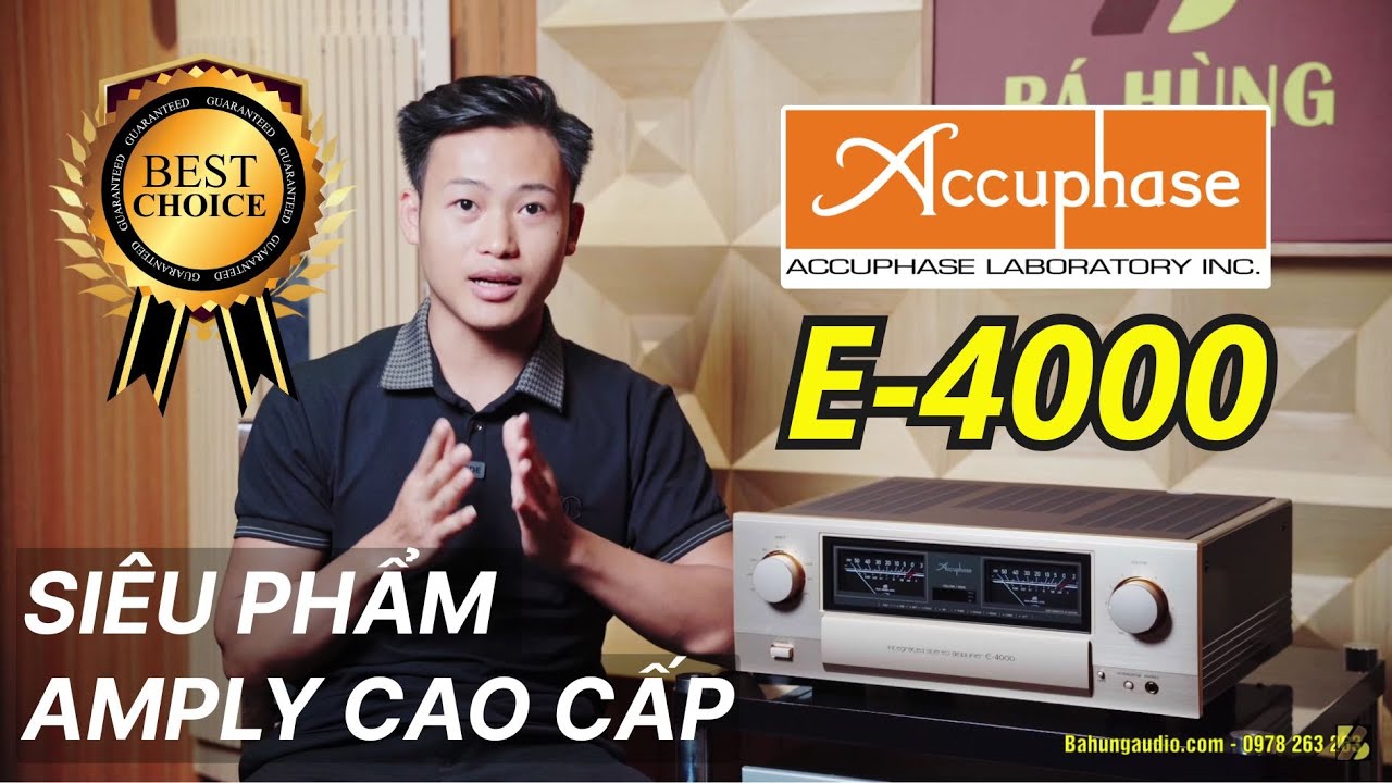 SIÊU PHẨM AMPLY CAO CẤP, HOT NHẤT CÙNG ÂM THANH TUYỆT VỜI | Amply Accuphase E-4000