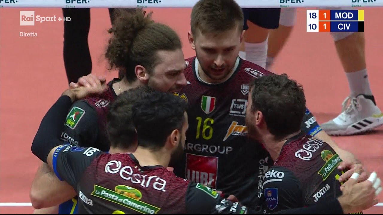 20200205 Pallavolo Maschile  Super Lega Credem Banca 2019 20 19a giornata  Leo Shoes Modena Lube 02