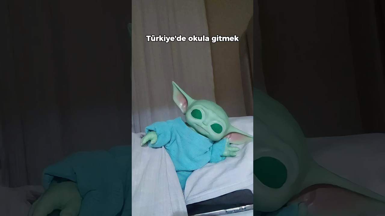 Baby Yoda T&uuml;rkiye'de okula gitmek 😂 | Baby Yoda #babyyoda
