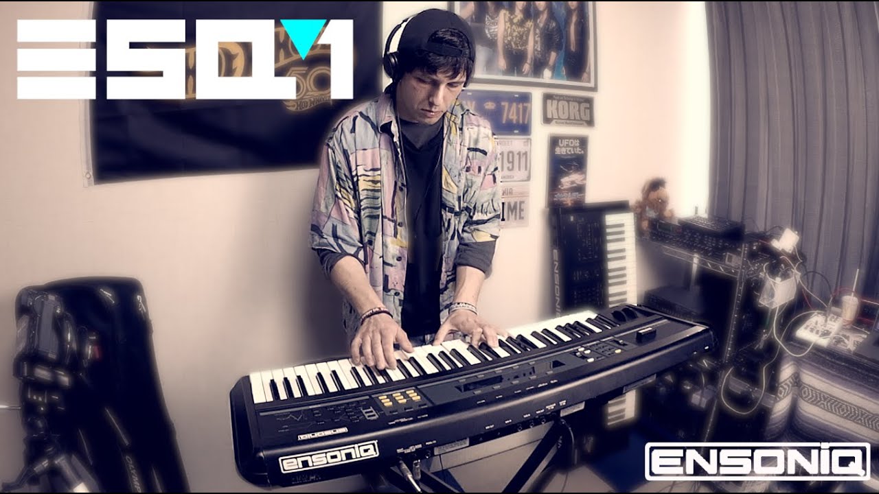 ENSONIQ ESQ-1 Synthesizer (1986) Sound Demo (Custom sounds)