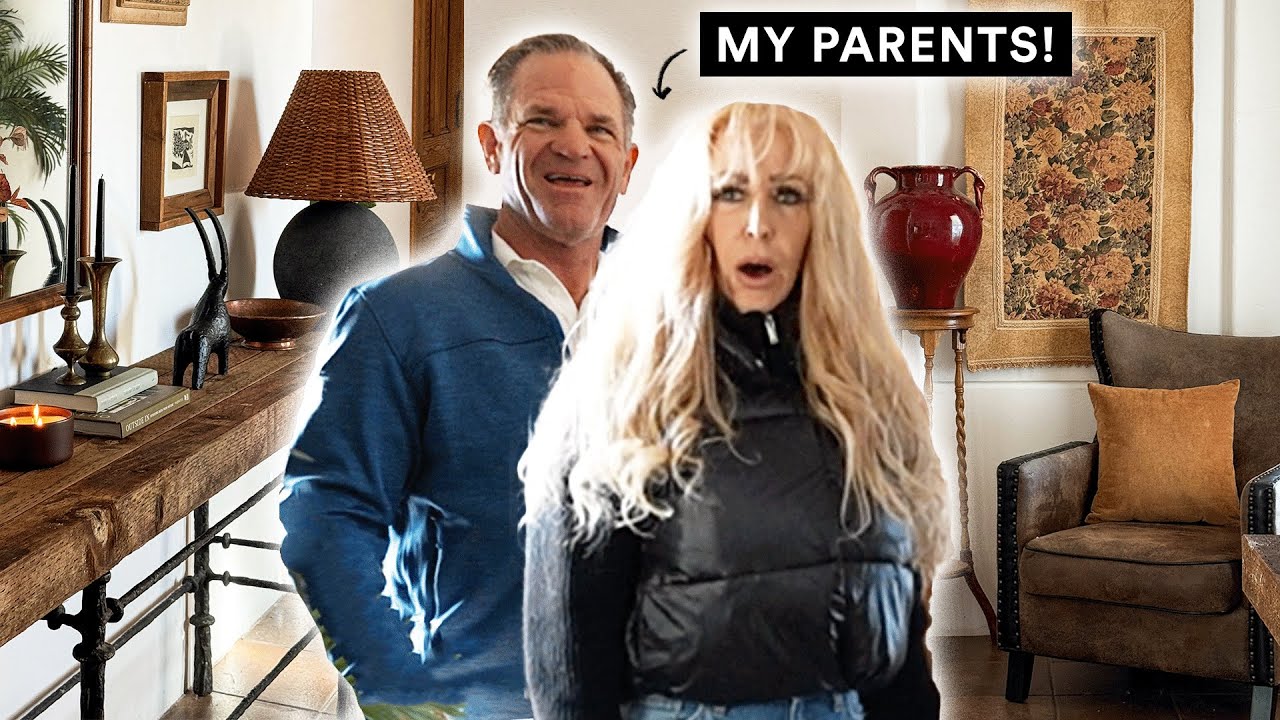SURPRISE Entryway Makeover for my PARENTS! *24 Hour Transformation*