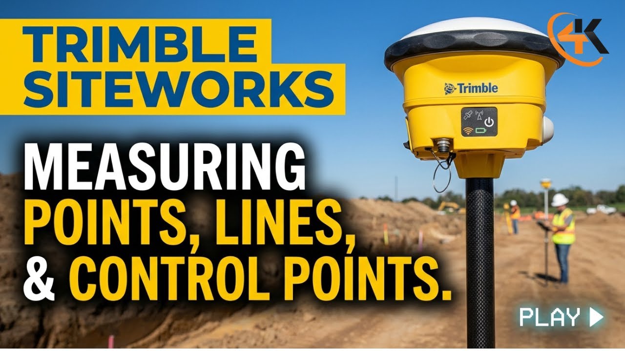 Trimble Siteworks - How to Measure in Points, Lines, & Control Points