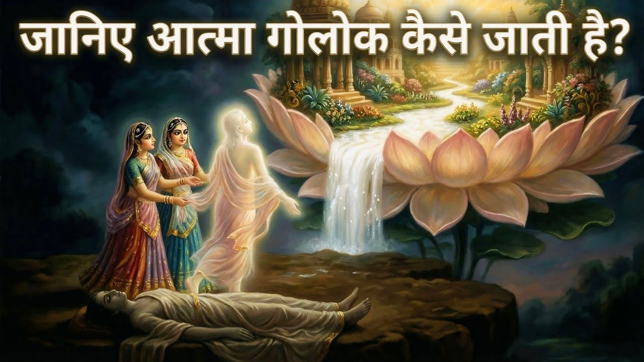 जीवात्मा गोलोक कैसे जाती है? A Krishna devotee’s soul goes to Goloka.