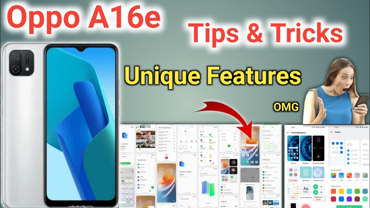 Oppo A16e Tips And Tricks || Oppo A16e Features || Oppo A16e All Setting