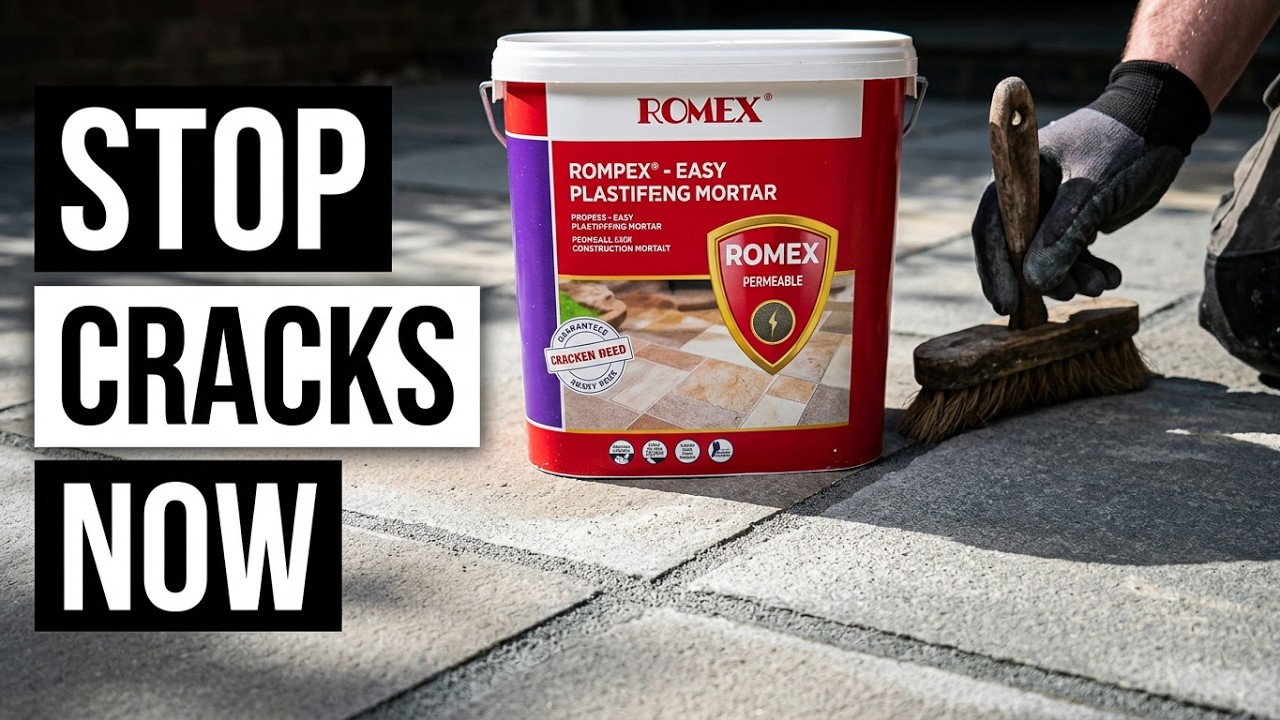 How to install permeable jointing mortar! Romex and Easy Joint