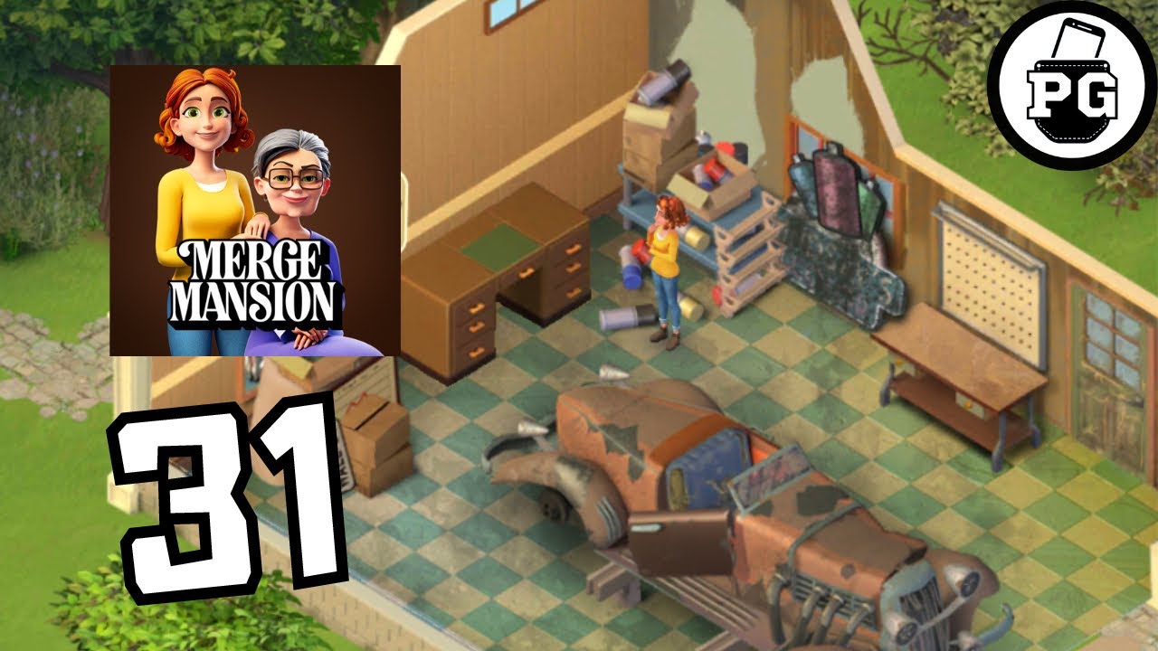 Let's Get Rid of Another Mess in Garage 🏡 Merge Mansion - Gameplay Walkthrough |Part 31|