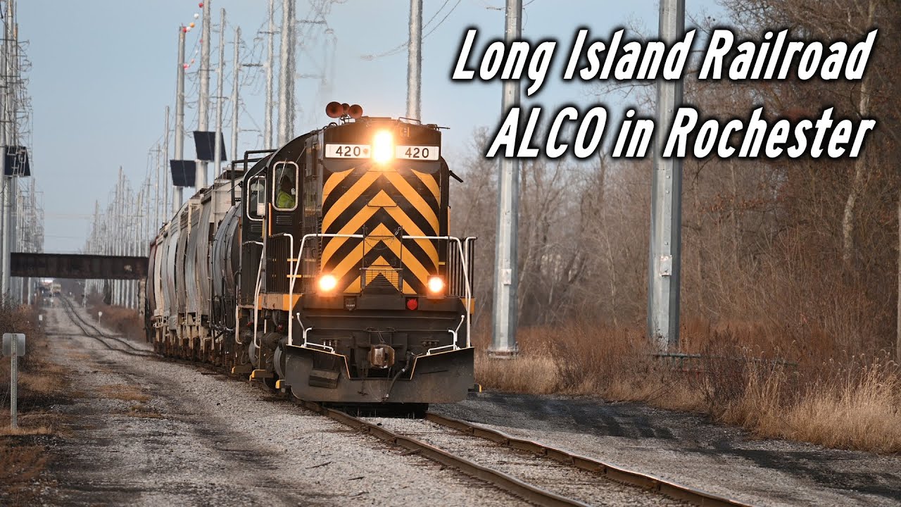 Livonia Avon & Lakeville Railroad Working Around Genesee Junction with an ex-LIRR ALCO C420 2-8-24