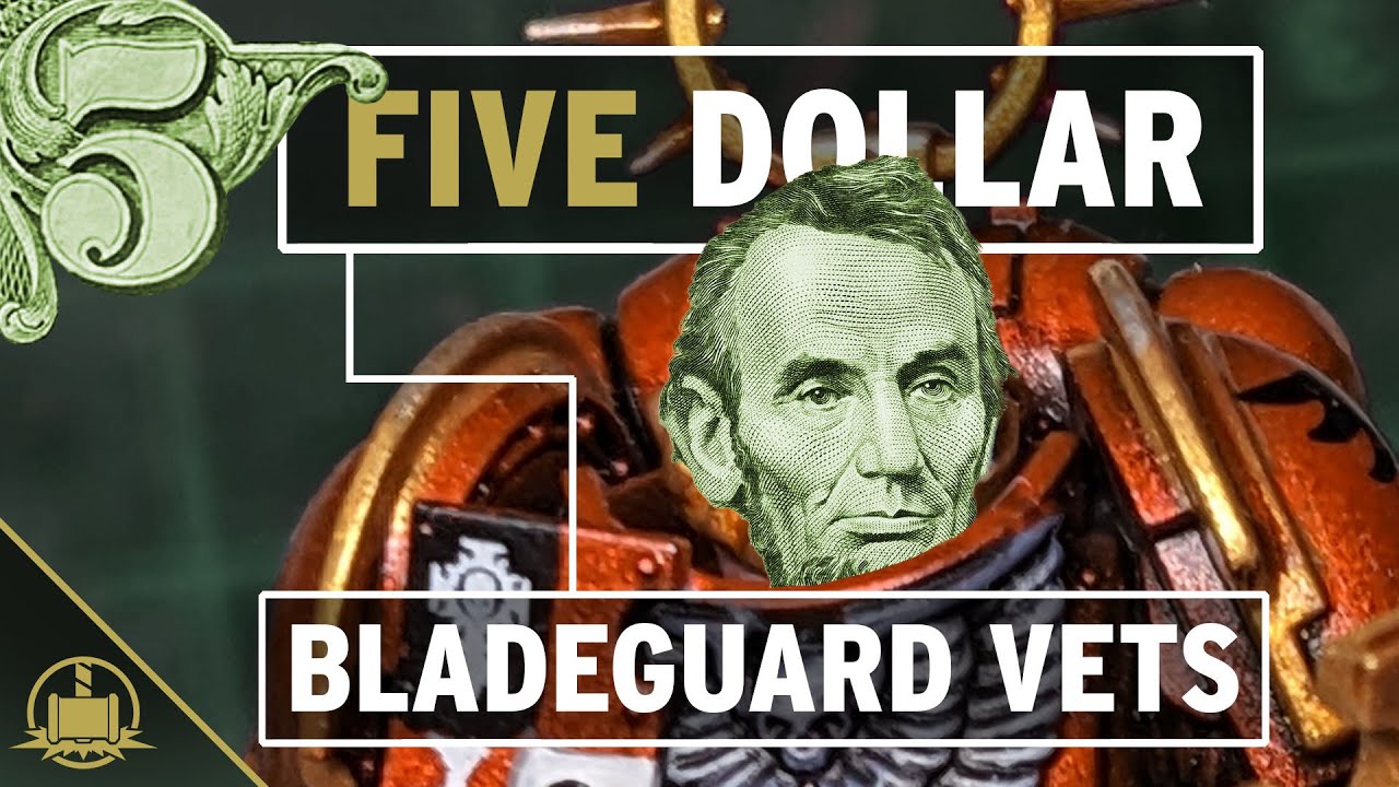 Using Warhammer 40K Imperium magazine to create $5 Bladeguard Veterans.