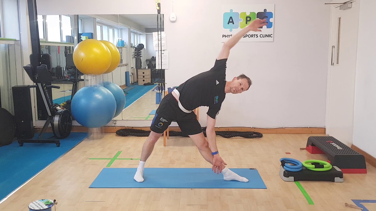Exercise at home during Covid 19 Coronavirus outbreak.