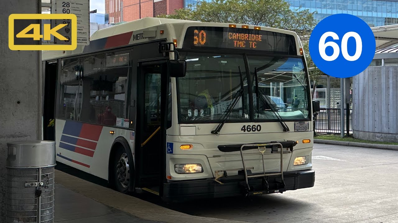 Riding Houston METRO Bus 60, Southeast Transit Center to Texas Medical Center, 4K Bus Ride