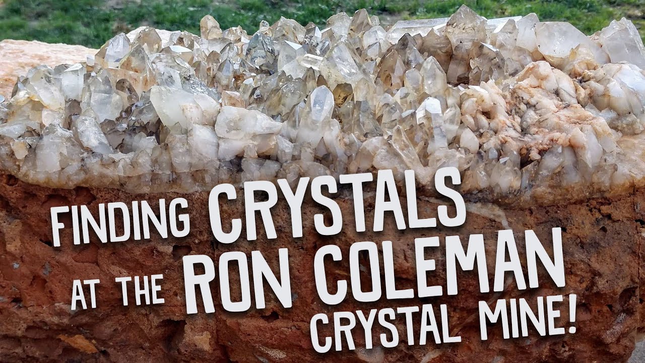 Mining for crystals at Ron Coleman's Crystal Mine!